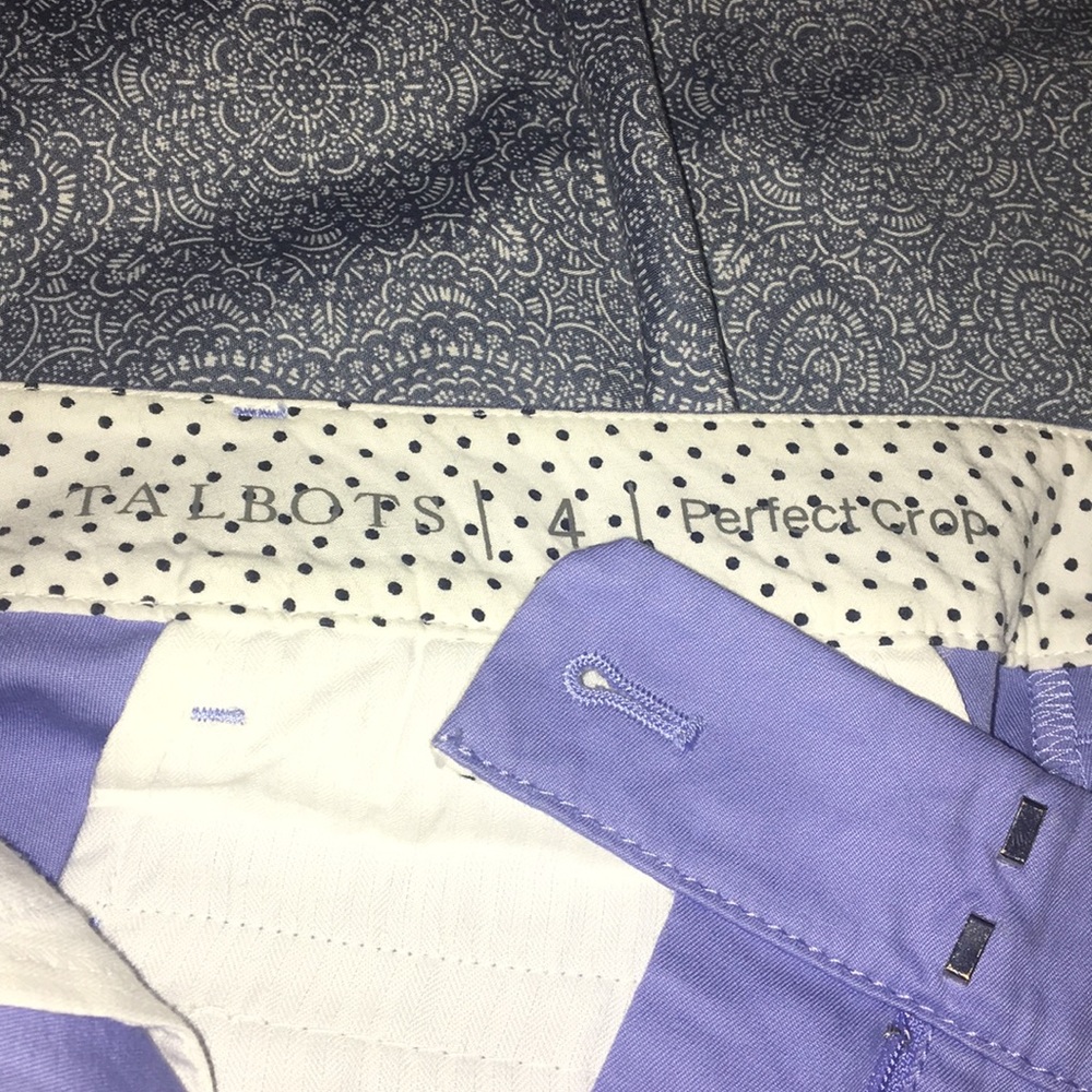 Talbots Cropped Pants w/ button cuff leg 💕 - Picture 3 of 3